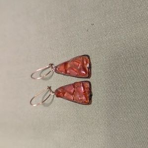 Retro Orange Earrings